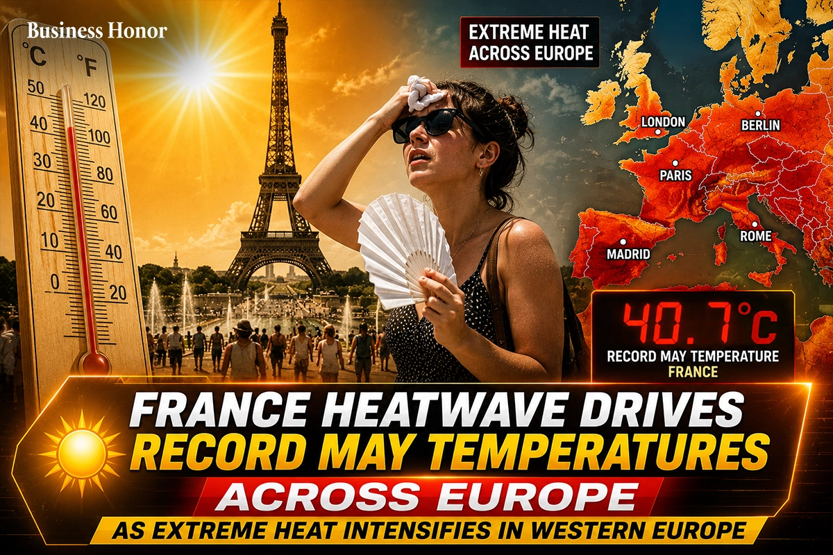  France heatwave drives record May temperatures across Europe as extreme heat intensifies in Western Europe 